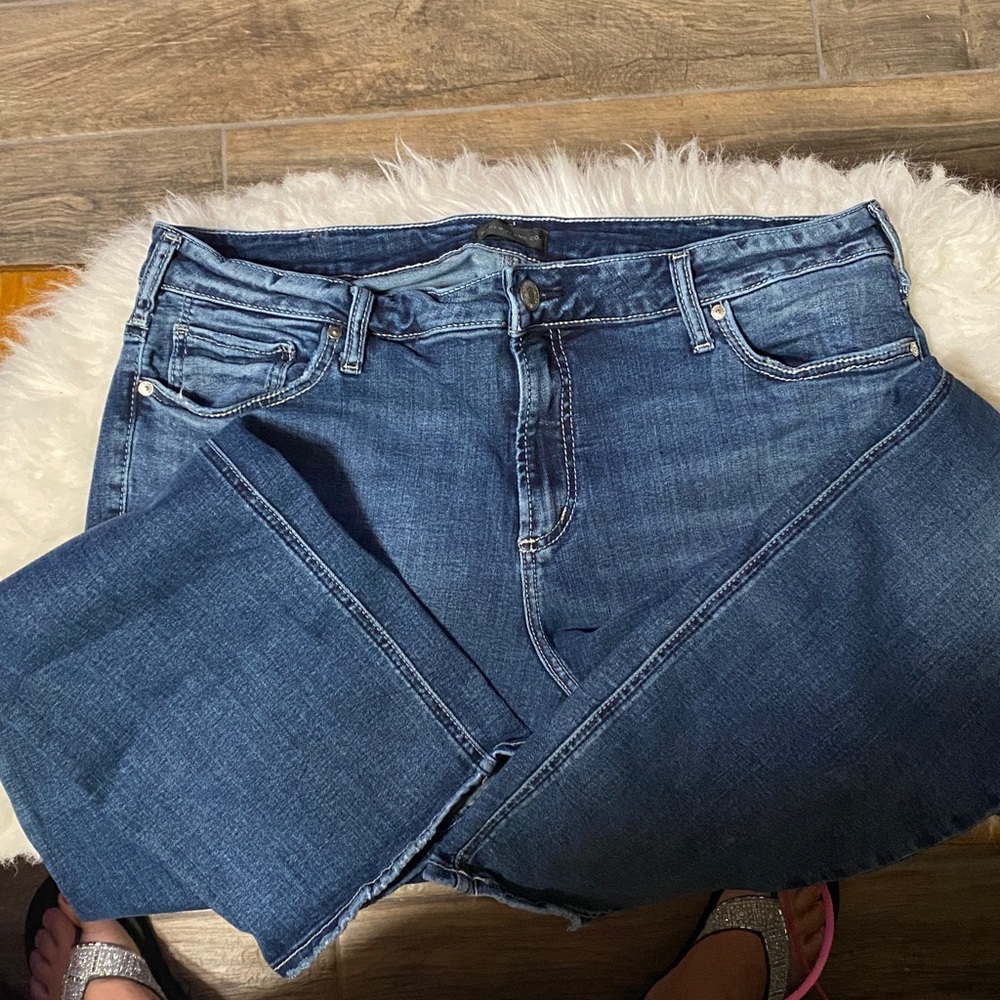Silver Jeans Classic Blue Denim, size 18/L 31, EUC